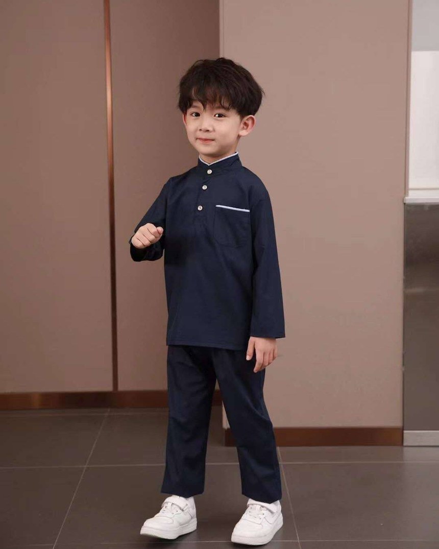 Navy kurta set for boys